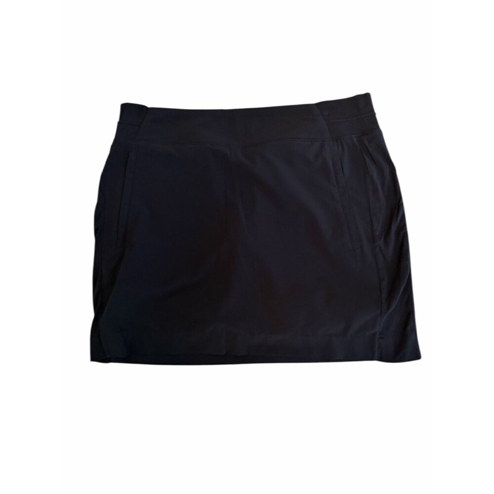 Athleta Black Athletic Skort with Built-In Shorts. Size 10